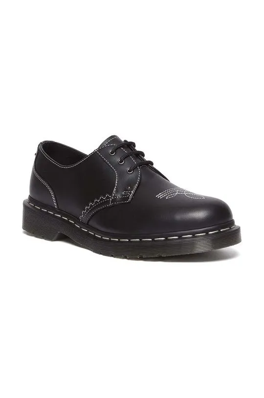 Dr. Martens leather shoes 1461 Gothic Americana black color DM31625001