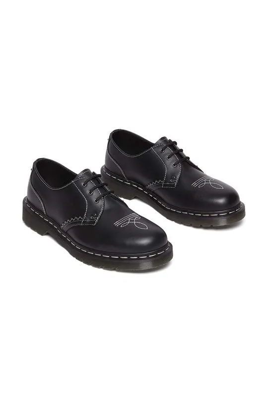 Dr. Martens leather shoes 1461 Gothic Americana black color DM31625001