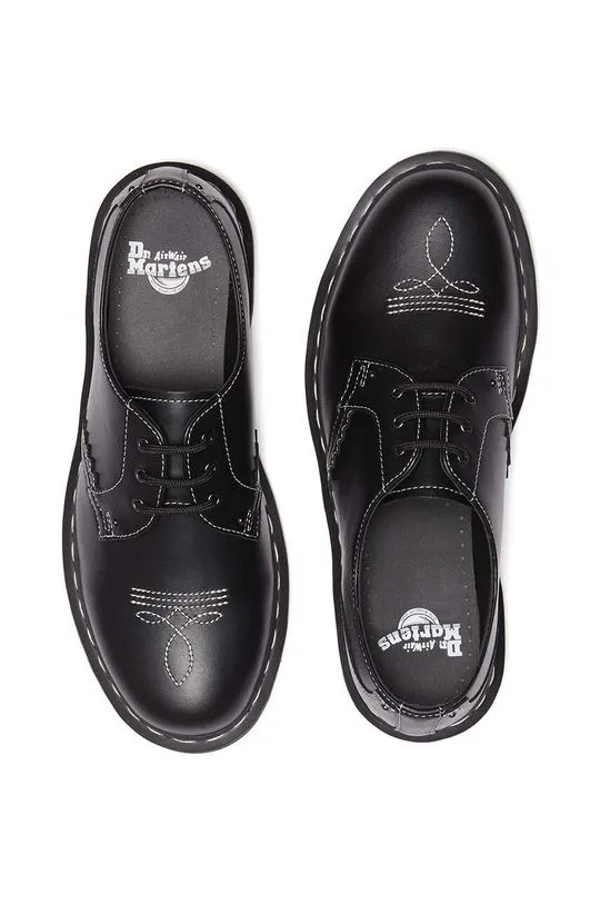 Dr. Martens leather shoes 1461 Gothic Americana black color DM31625001