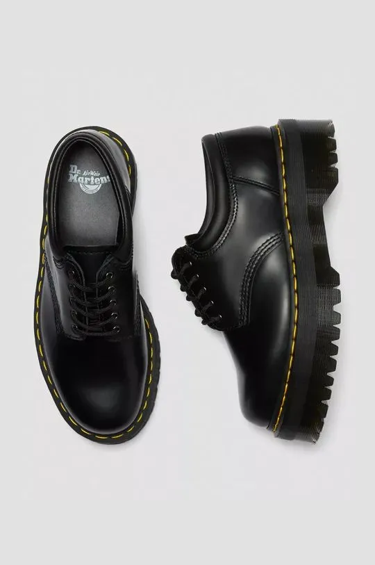 Dr. Martens leather shoes 8053 Quad black color DM24690001