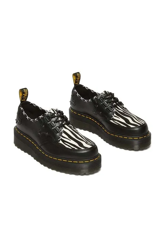 Dr. Martens leather shoes Ramsey Quad 3i women's black color DM31679195