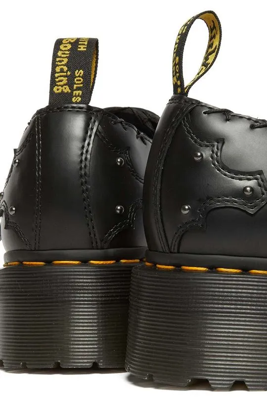 Dr. Martens leather shoes Ramsey Quad Monk women's black color DM31680001