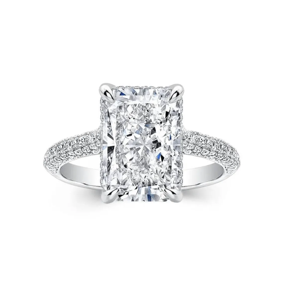 Elongated Radiant Cut Diamond Engagement Rings: Best Prices and Quality.