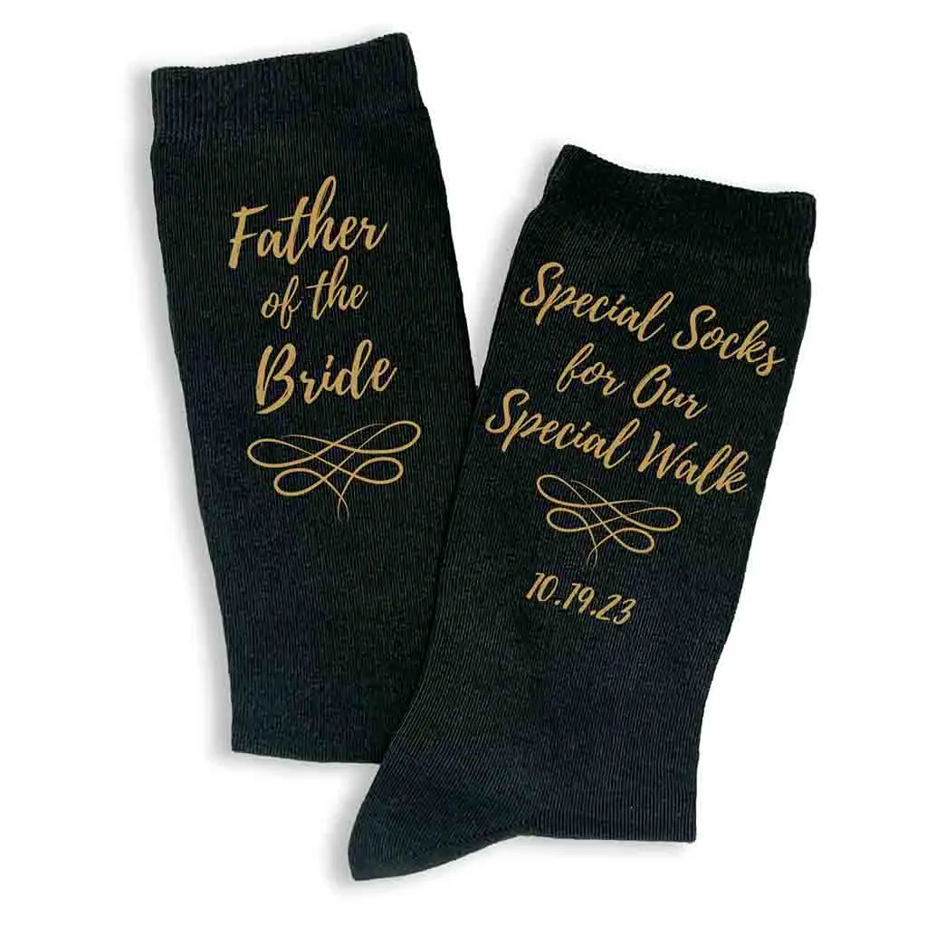 Father of the Bride Socks - Unique Socks for a Special Walk