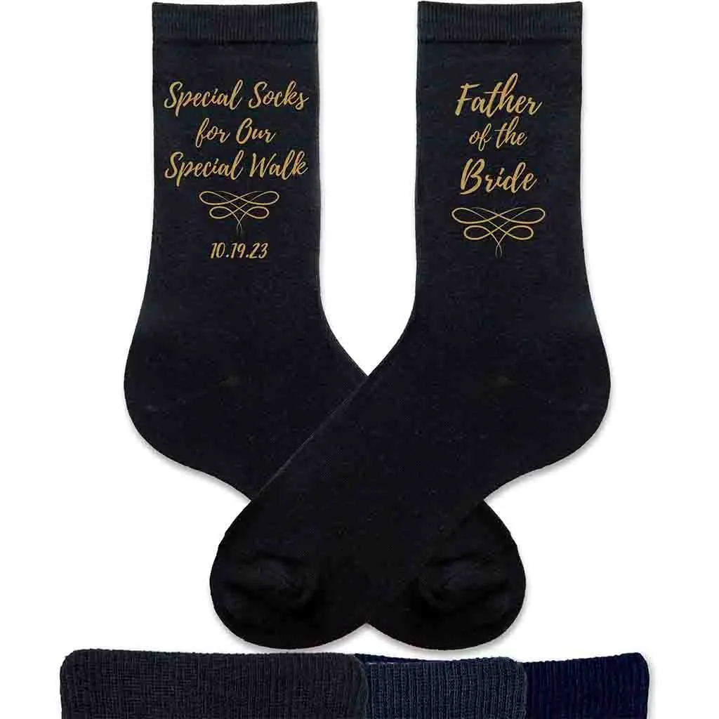 Father of the Bride Socks - Unique Socks for a Special Walk