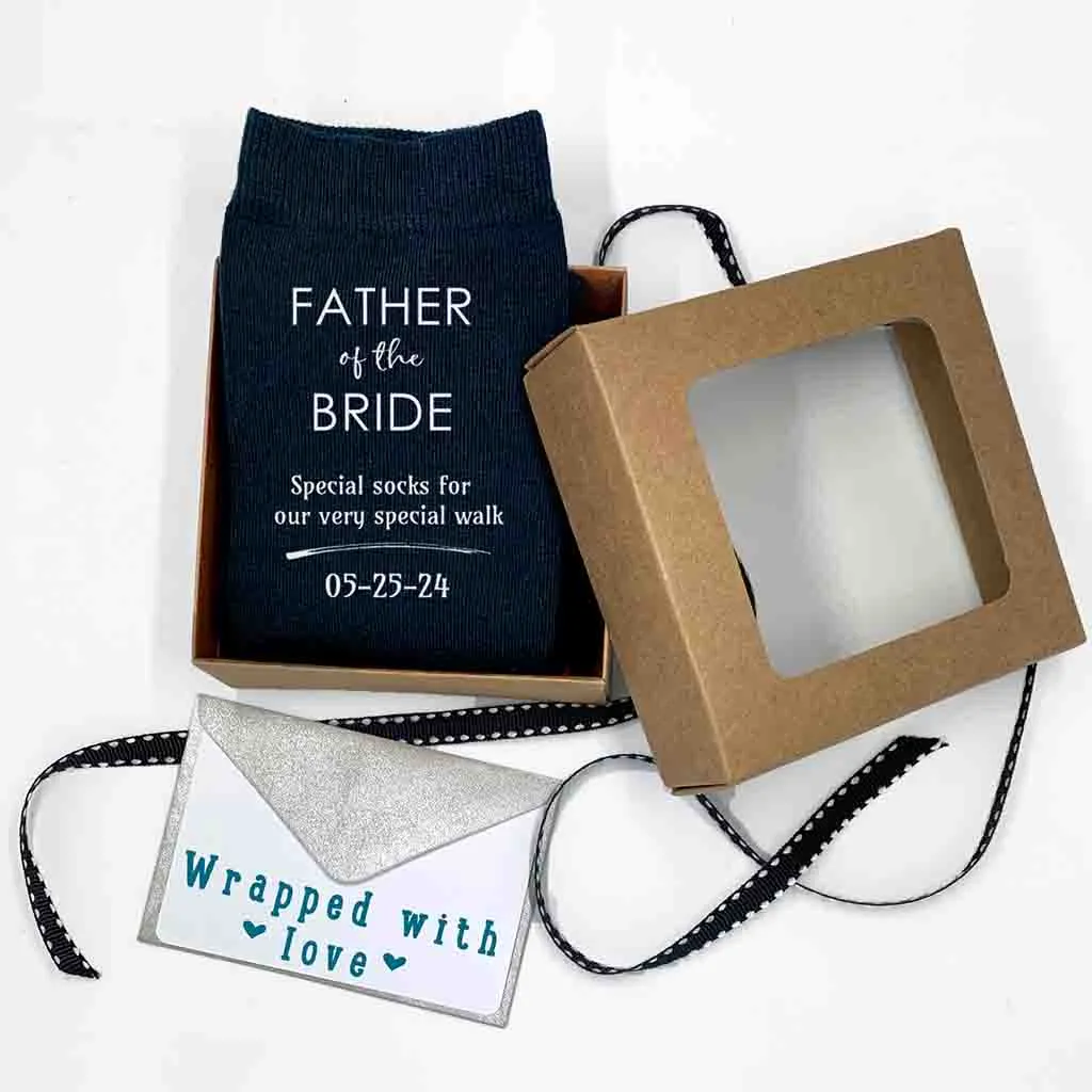 Father of the Bride Wedding Sock GIFT BUNDLE