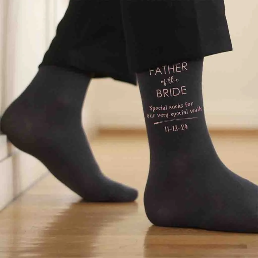 Father of the Bride Wedding Sock GIFT BUNDLE