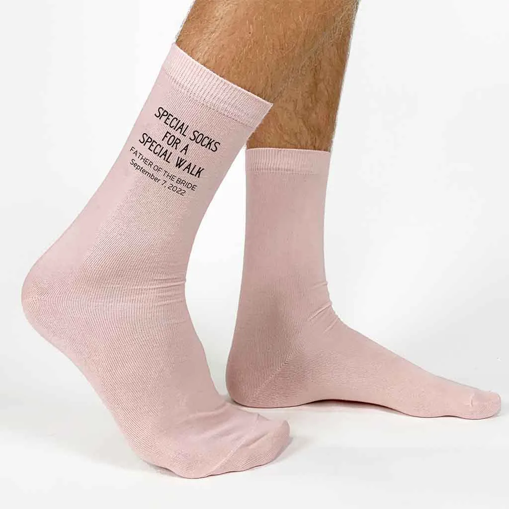 Father of the Bride Wedding Socks - Customized and Personalized