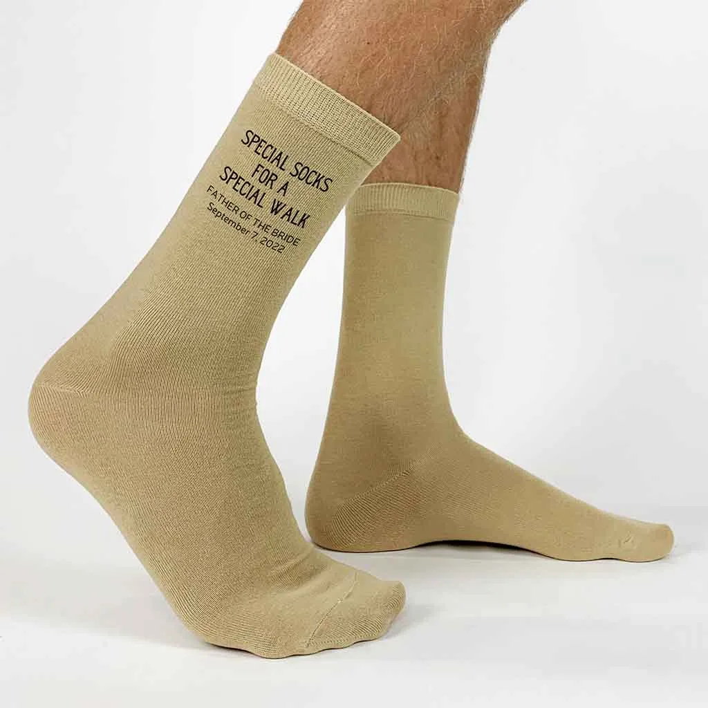 Father of the Bride Wedding Socks - Customized and Personalized