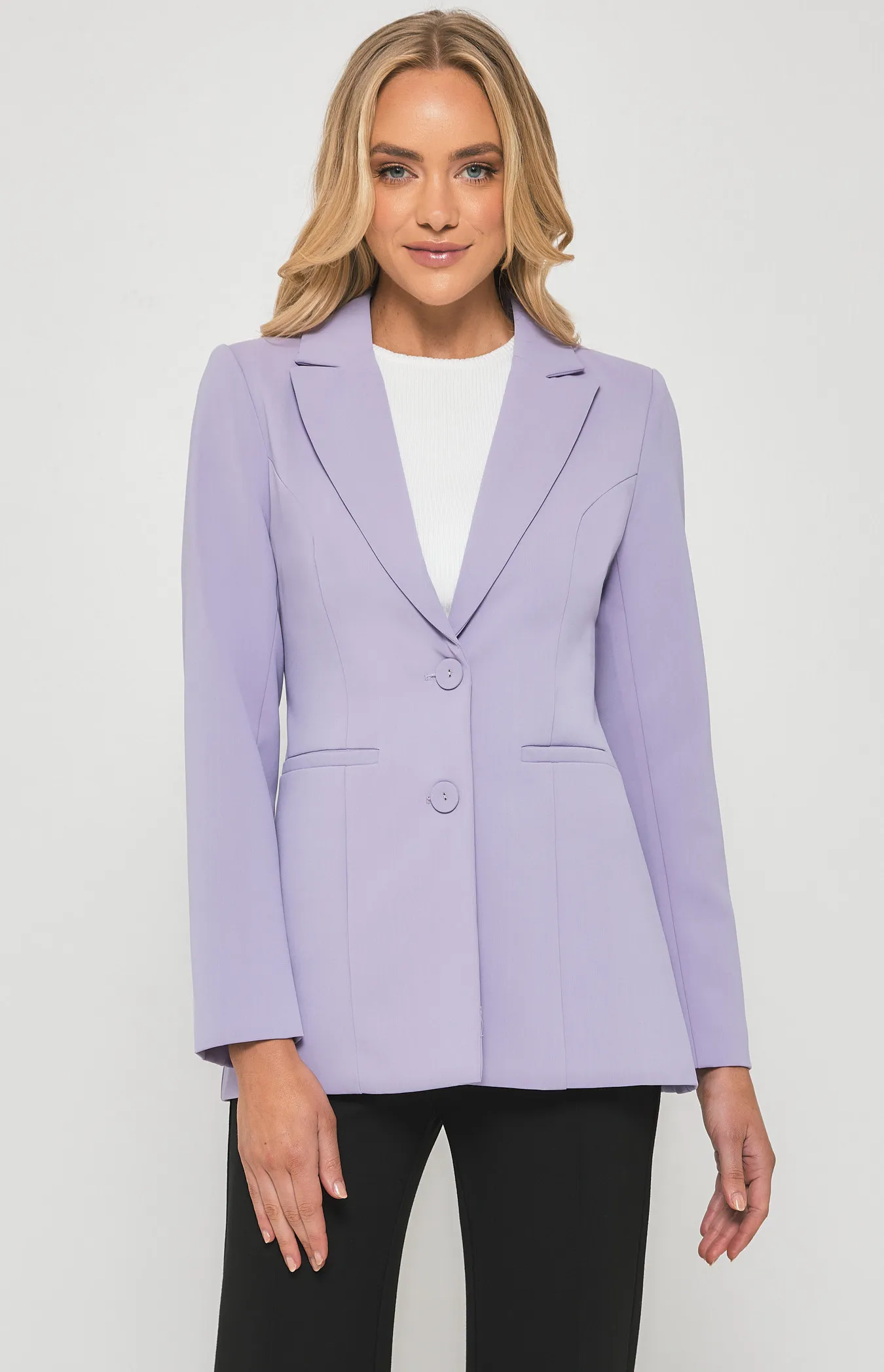 Fitted Blazer with Front Pockets (SJT389B)