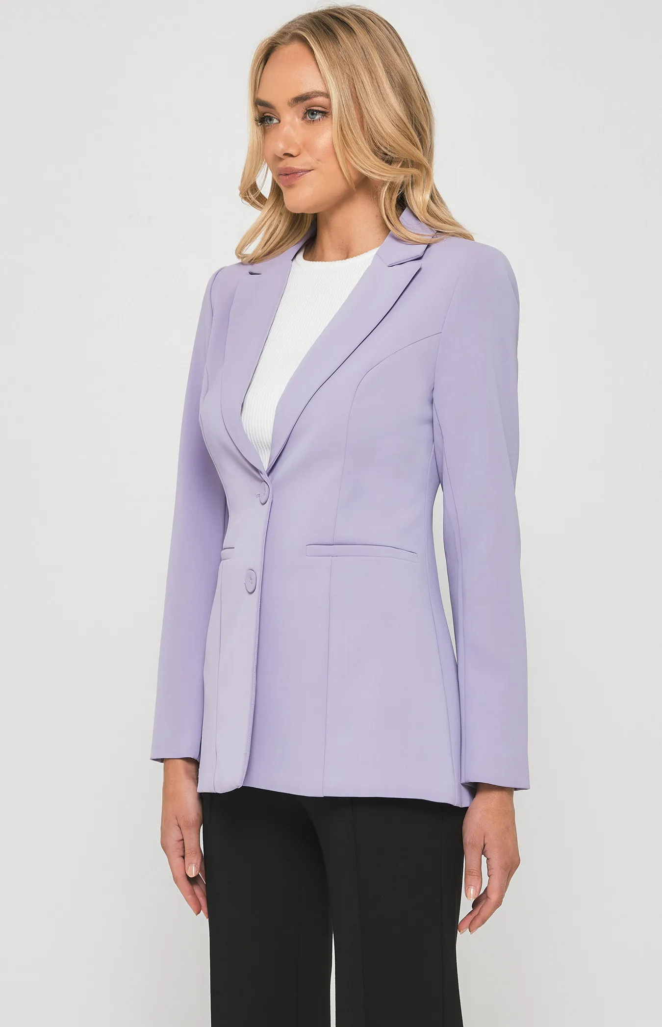 Fitted Blazer with Front Pockets (SJT389B)