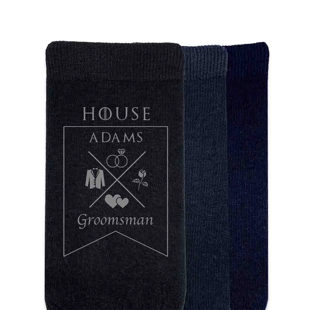 Game of Thrones Groomsmen Wedding Socks