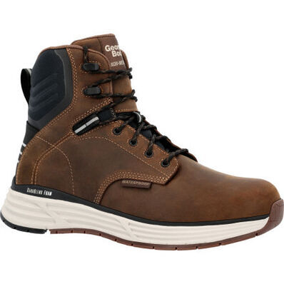 Georgia Men's Durablend Sport Composite Toe Waterproof Work Boot in Brown