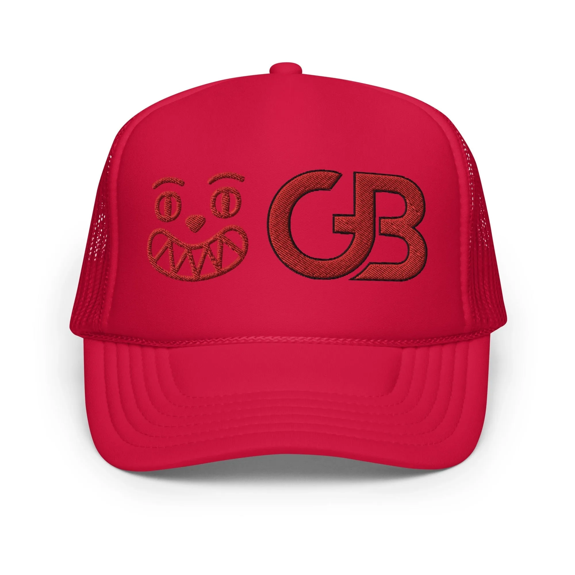 Gerald Black Foam Trucker Hat FULLRED