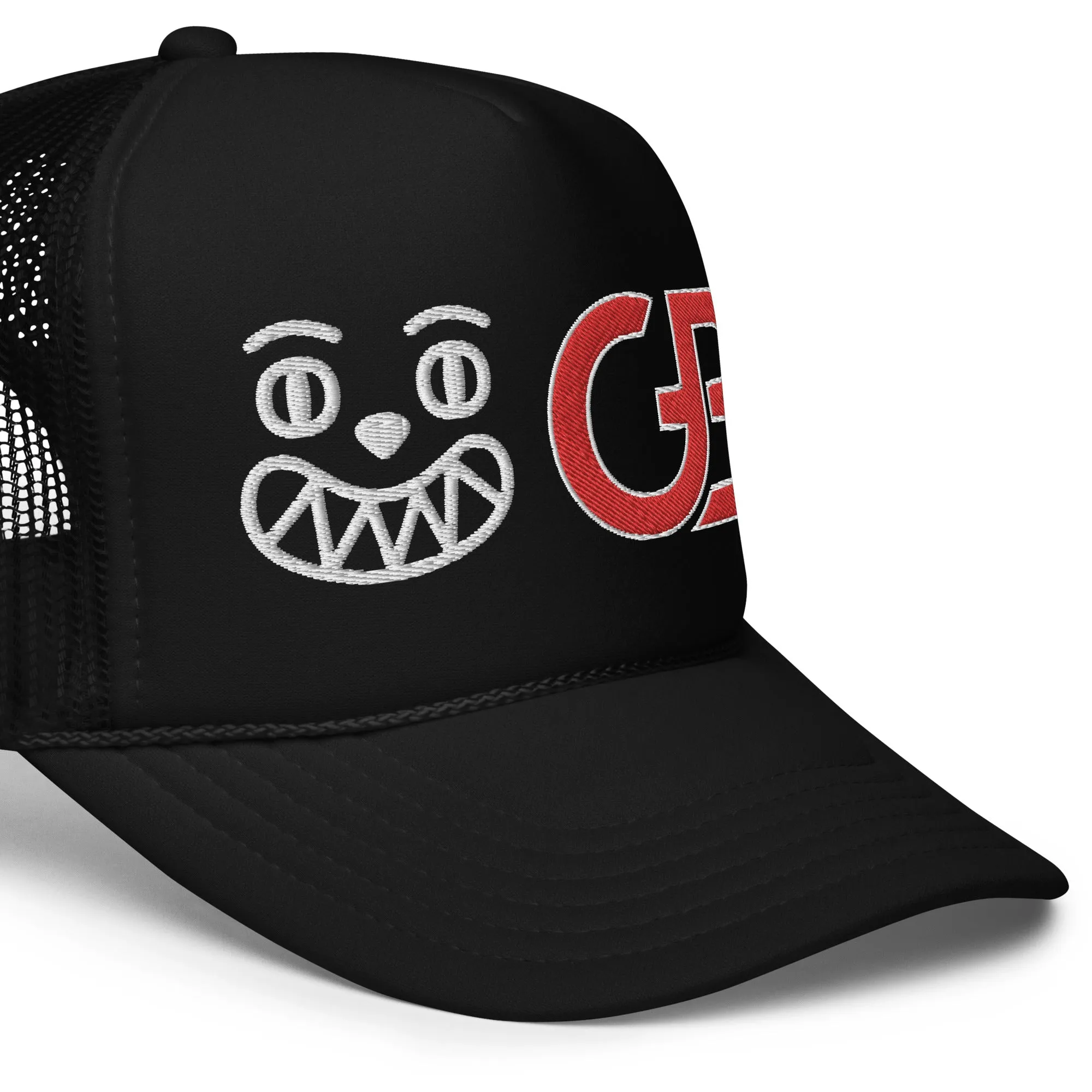 Gerald Black Foam Trucker Hat RED