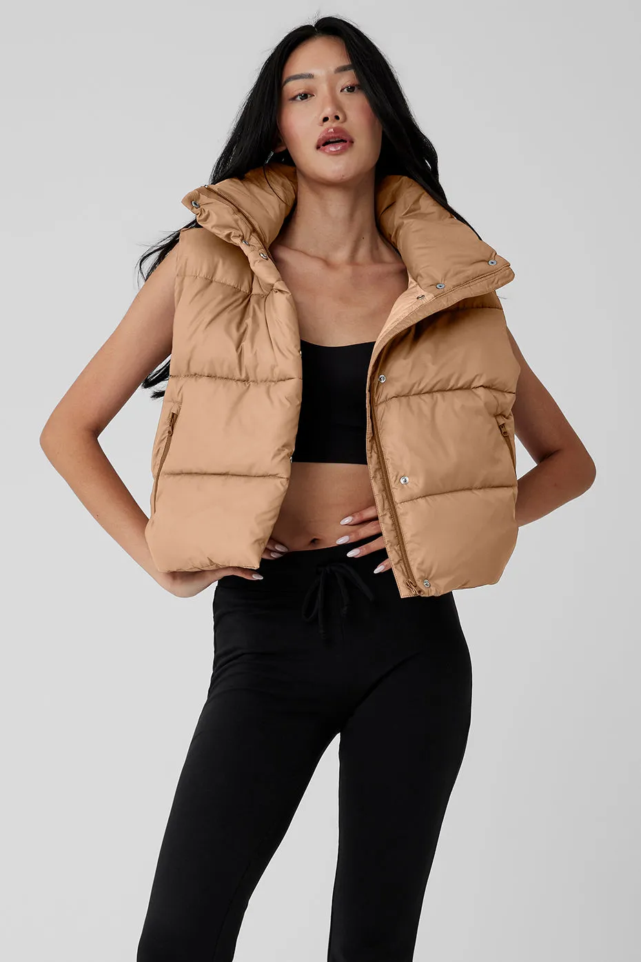 Gold Rush Puffer Vest - Toasted Almond