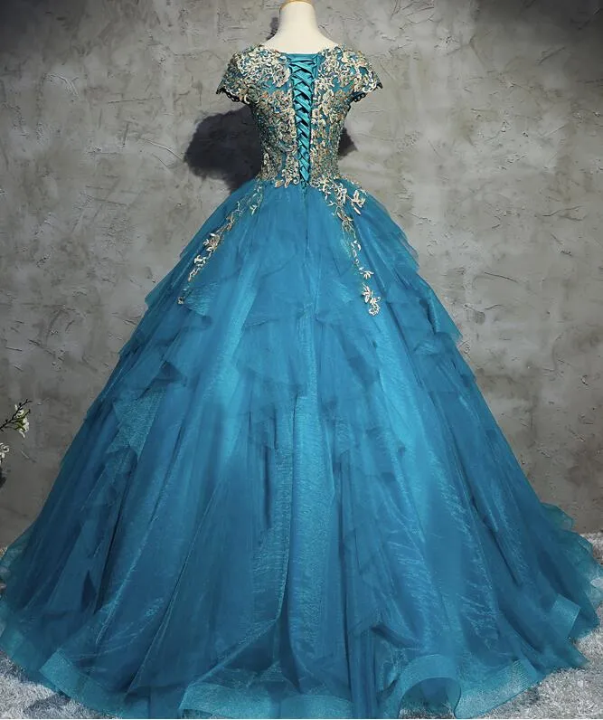 Gorgeous Tull Ball Princess Gowns, Handmade High Quality Party Gowns, Sweet 16 Dresses