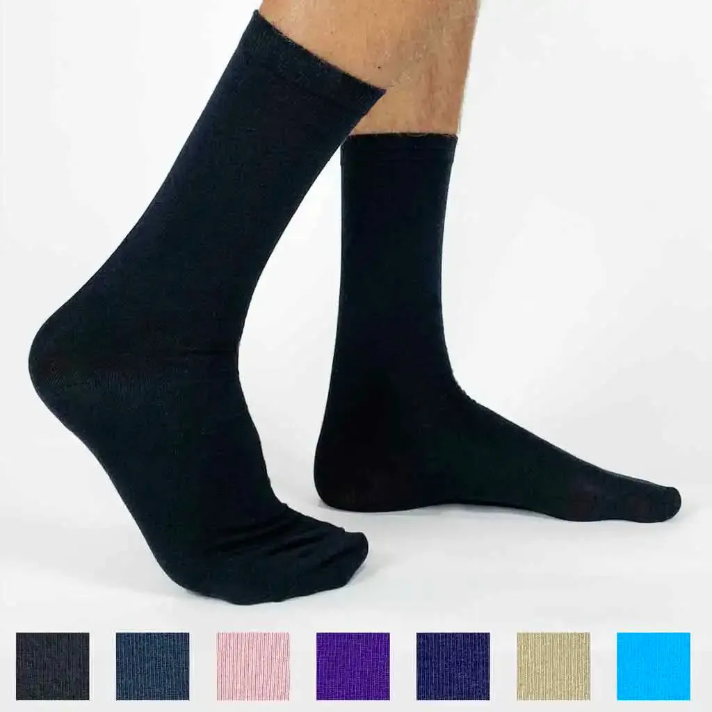 Gothic Wedding Day Socks for Groom with Personalized Touch