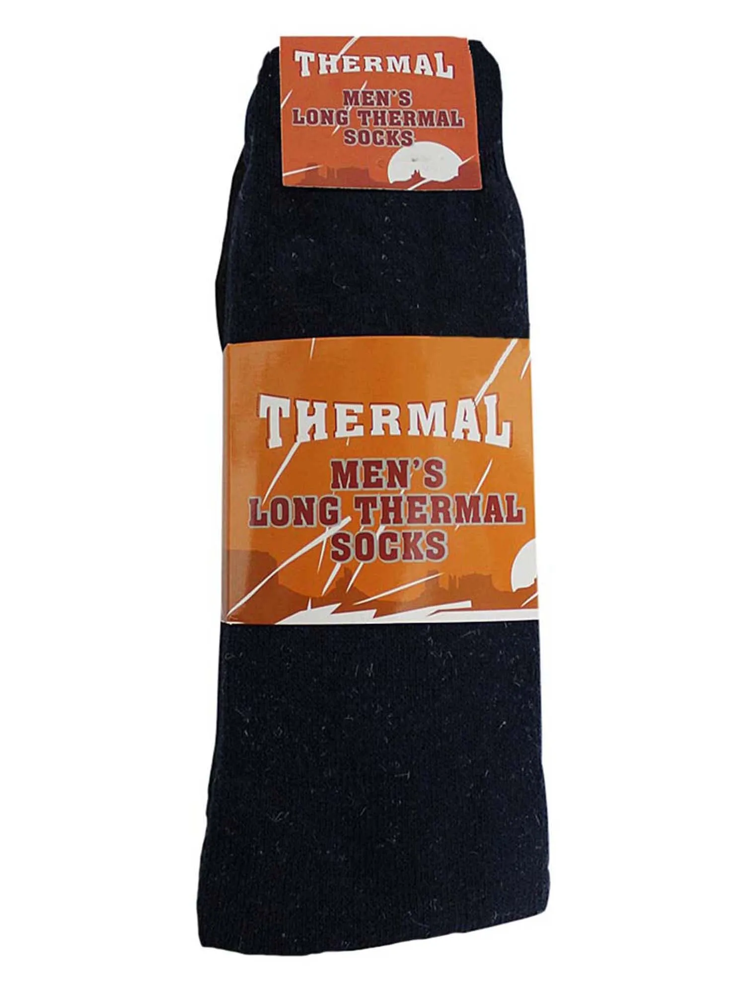 Gray Black & Navy Blue 3 Pack Long Thermal Mens Socks