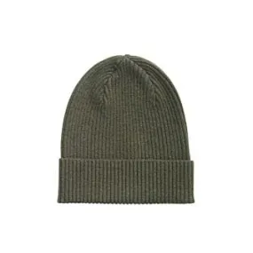 Green Wool Beanie Hat - BENNETH