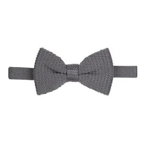 Grey Woolen Bow Tie