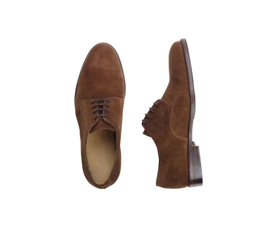 Havana Suede Derby Shoes - DOVER II