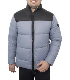 Henry Grey and Black Lightweight Puffer Jacket for Men - Winter Down Jacket