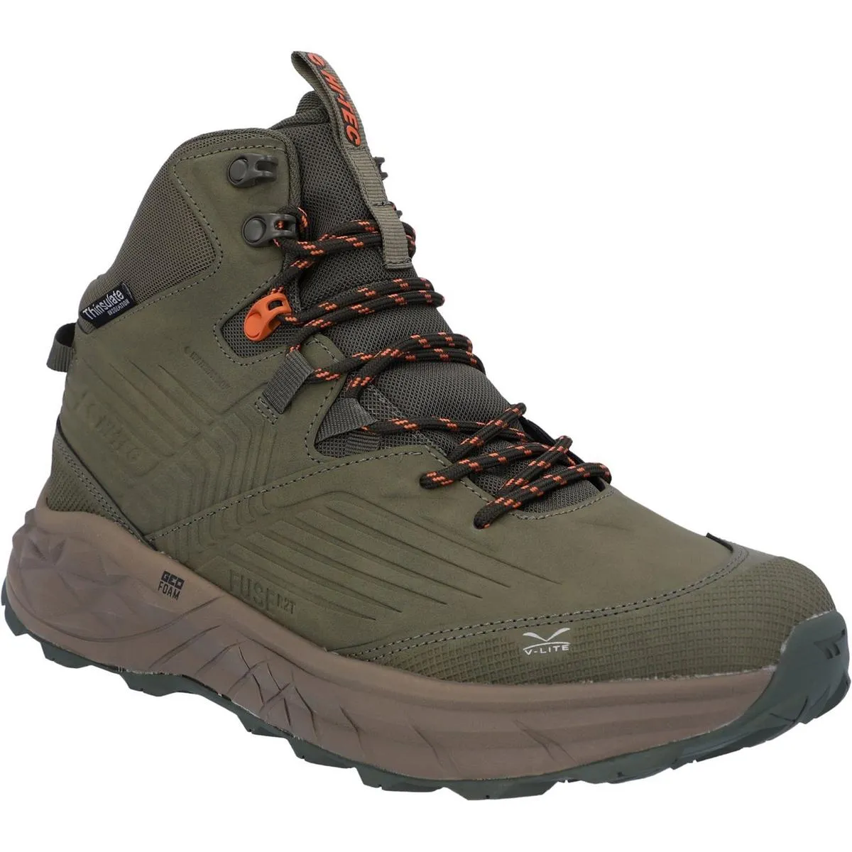 Hi-Tec Fuse Trek Mid Hiking Boots Olive