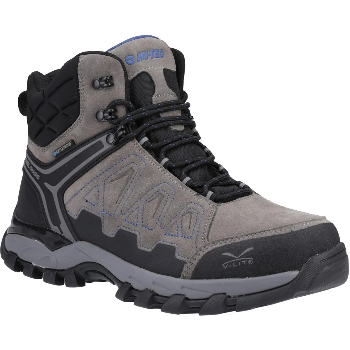 Hi-Tec V-Lite Explorer WP Hiking Boots Charcoal/Grey/Dark Blue