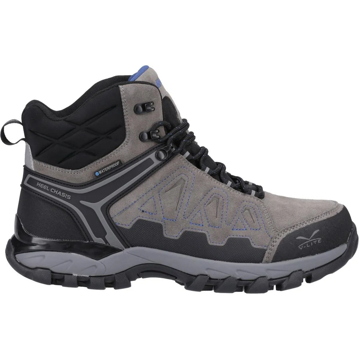 Hi-Tec V-Lite Explorer WP Hiking Boots Charcoal/Grey/Dark Blue