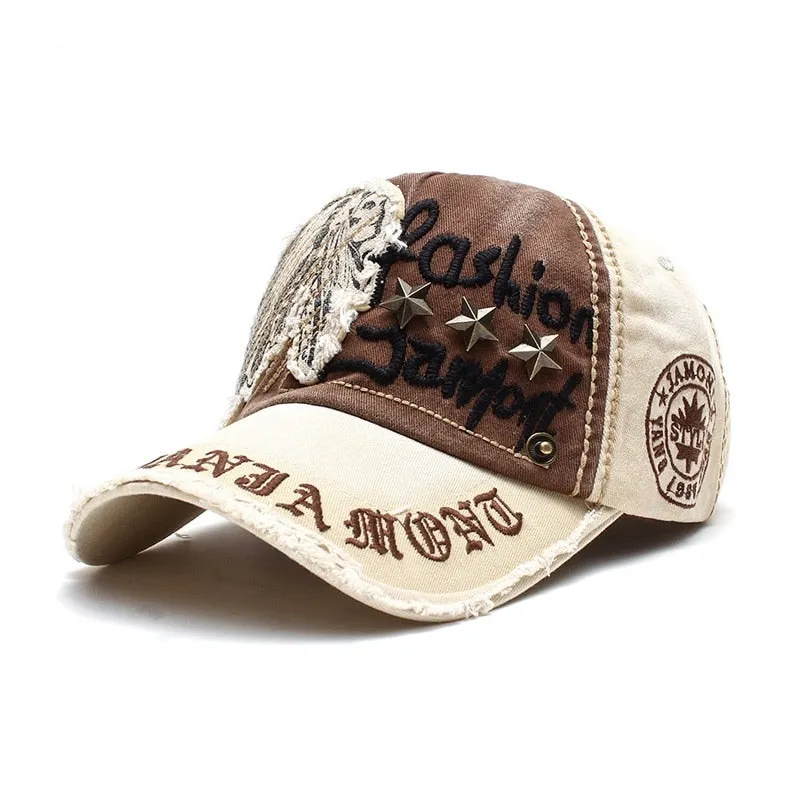 Hip Hop Casual Unisex Curved Peak Adjustable Strap Baseball Cap