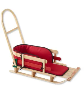 Kids' Pull Sled and Cushion Set with Push Handle