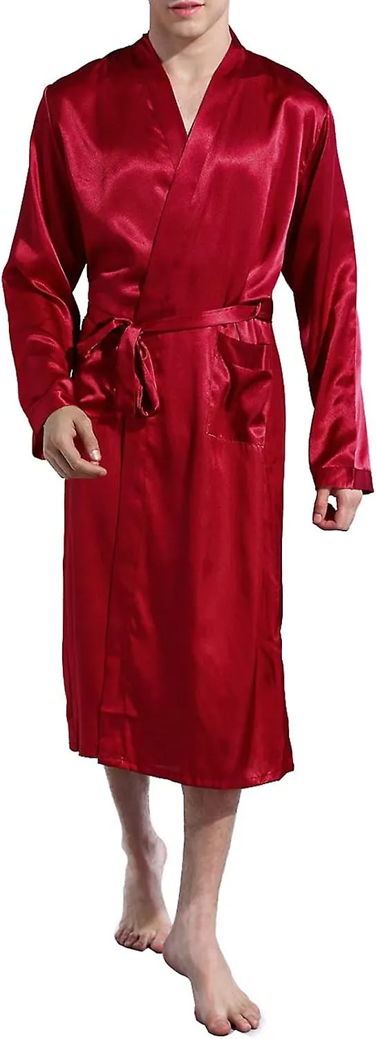 Kimono Long Robes - Satin Luxury Dressing Gowns For Wedding