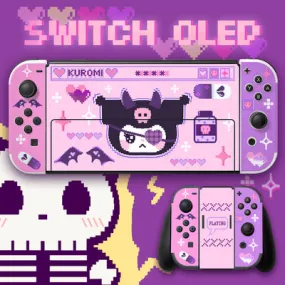 Kuromi purple switch / oled sticker patch decoration accessories