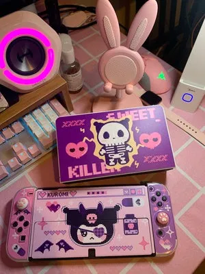 Kuromi purple switch / oled sticker patch decoration accessories