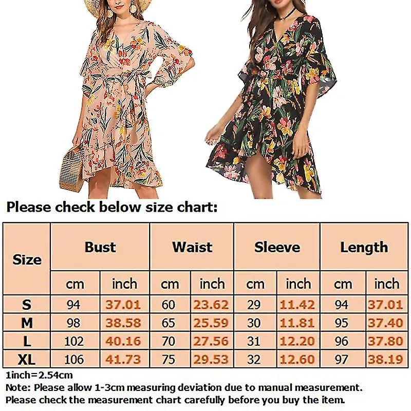 Ladies Casual Tunic Short Dress Women Beach Bohemian Swing Midi Dresses