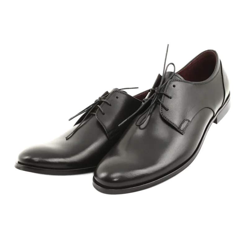 Leather shoes, leather shoes Pilpol 1609 black