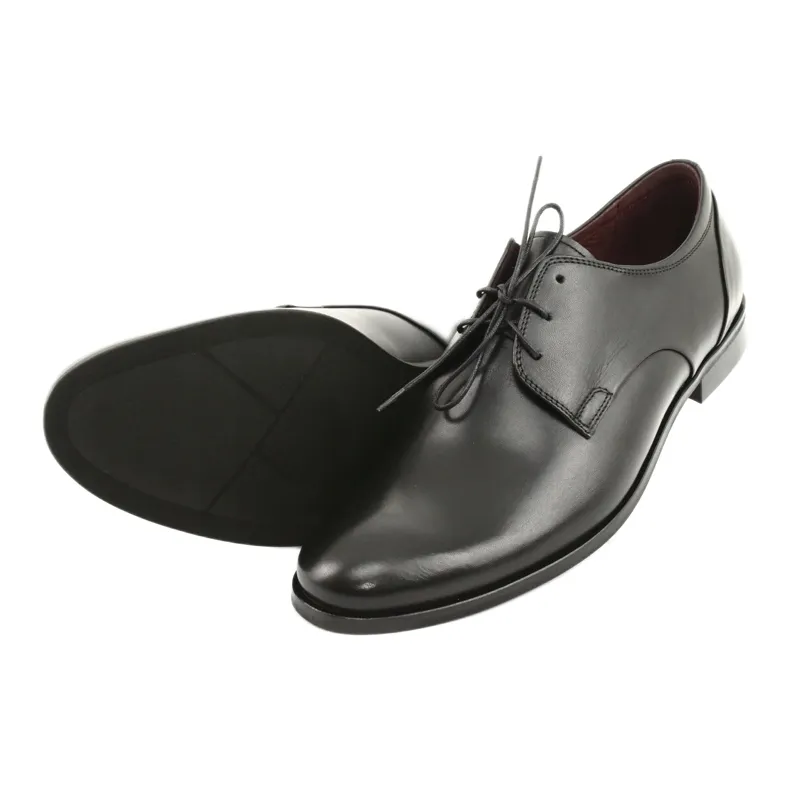 Leather shoes, leather shoes Pilpol 1609 black