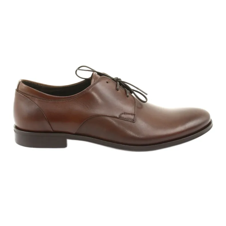 Leather shoes, leather shoes Pilpol 1609 brown