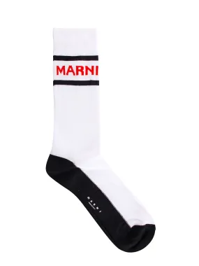 Marni Logo Intarsia Color-Block Socks