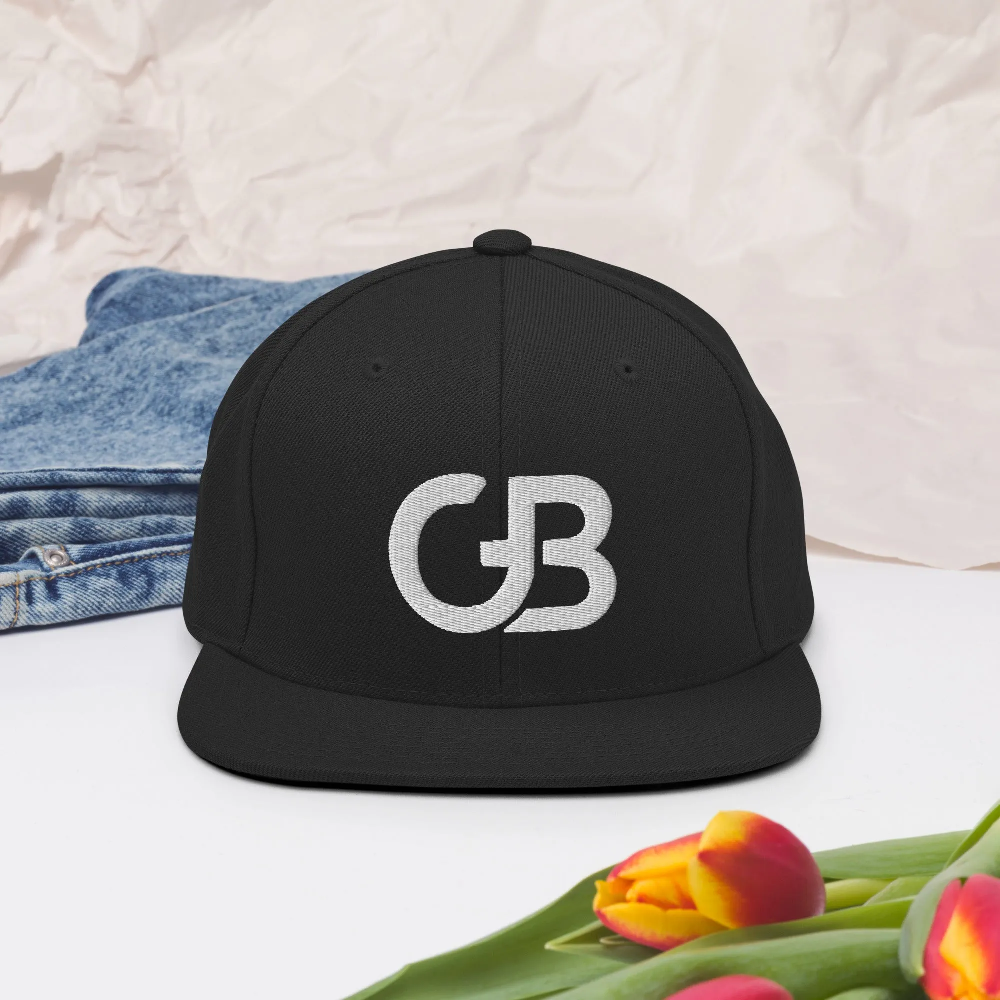 Men and Women Gerald Black Flat Brim Embroidery Snapback Baseball Hat