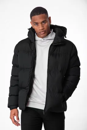 Men's Black Padded Puffer Jacket Coat