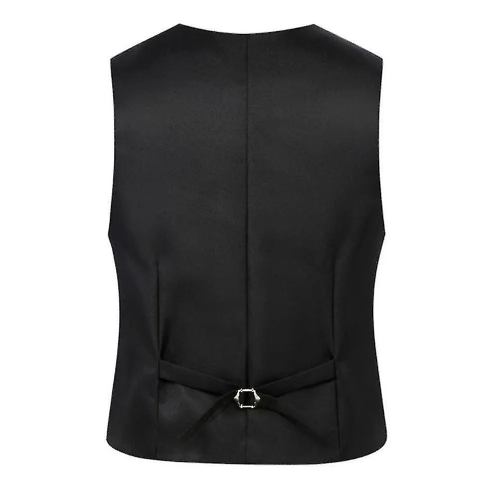 Mens Business Single Breasted Formal Wedding Waistcoat Tuxedo Suit Vest