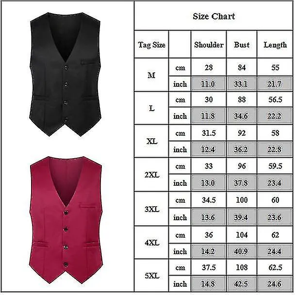 Mens Business Single Breasted Formal Wedding Waistcoat Tuxedo Suit Vest