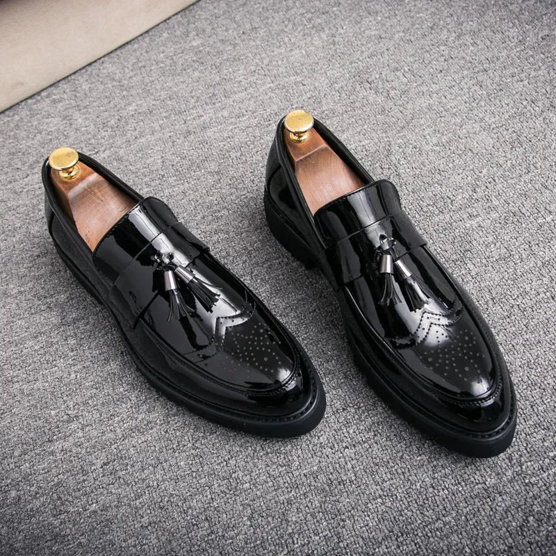 Men's Glossy Leather Shoes