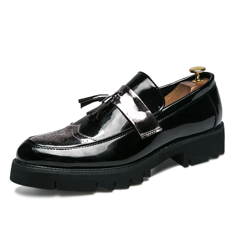 Men's Glossy Leather Shoes