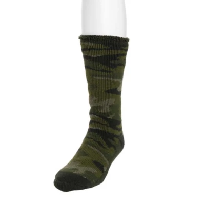 Men's MUK LUKS Heat Retainer Thermal Insulated Crew Socks