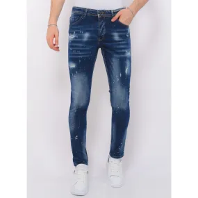 Men's Paint Splatter Stonewashed