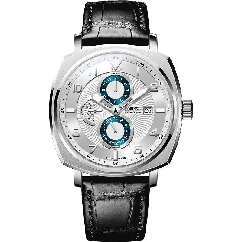 Men's Sapphire Crystal Dial Luminous Waterproof Automatic Mechanical Watch