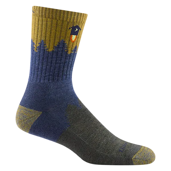 MEN'S NUMBER 2 MICRO CREW MIDWEIGHT HIKING SOCK 1974 - Denim